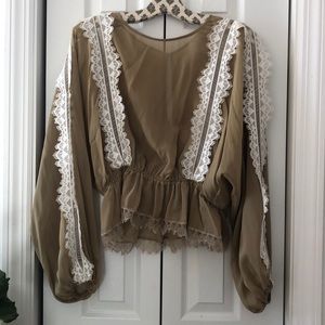 Loveshackfancy Lace Blouse (sample sale find)